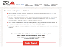 Tablet Screenshot of mauvaisehaleine.com